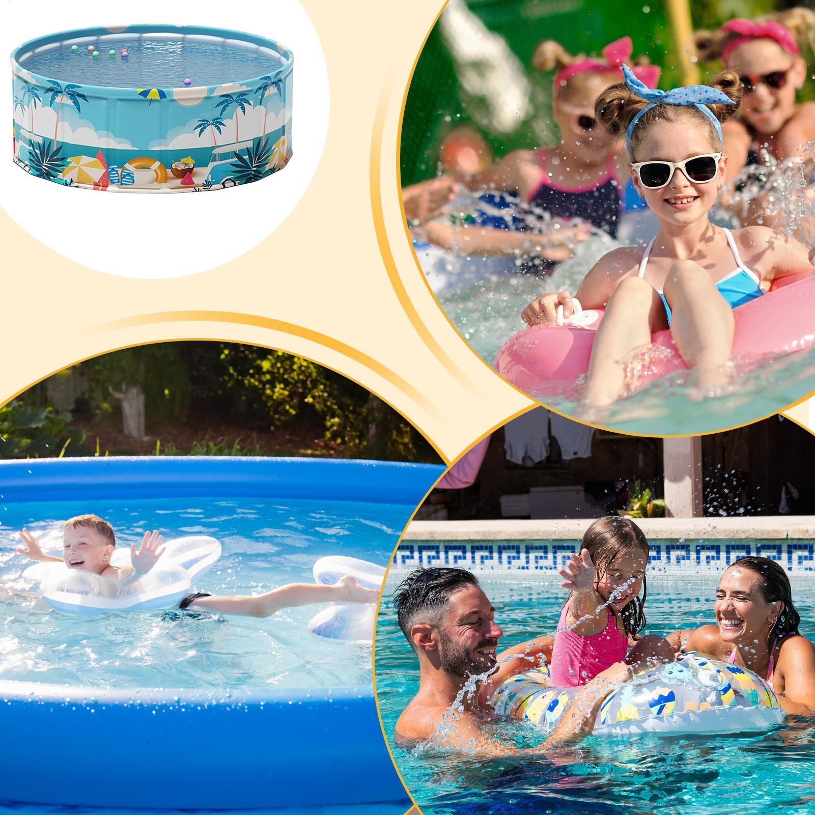 Foldable Kids Pool Foldable Wa - Kids Outdoor Yard ulasan dan harga