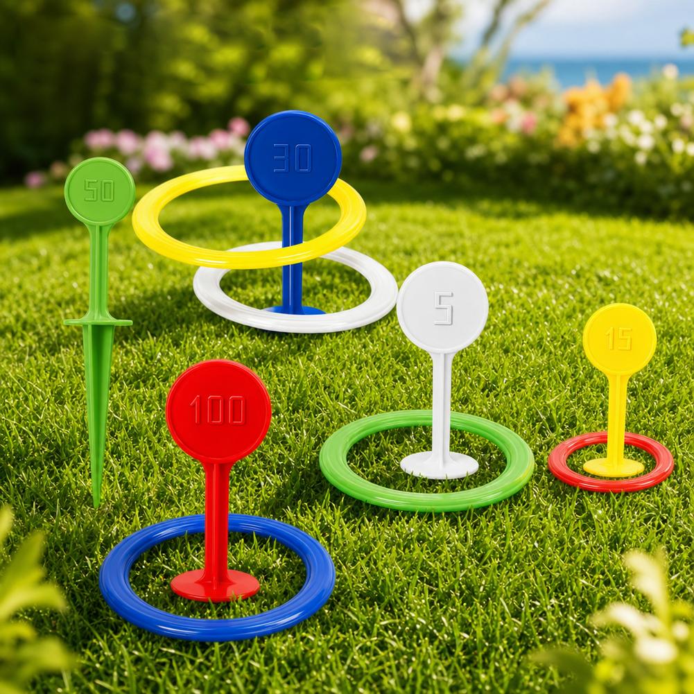 Kids Plastic Ring Toss Game Se - Kids Outdoor Yard ulasan dan harga