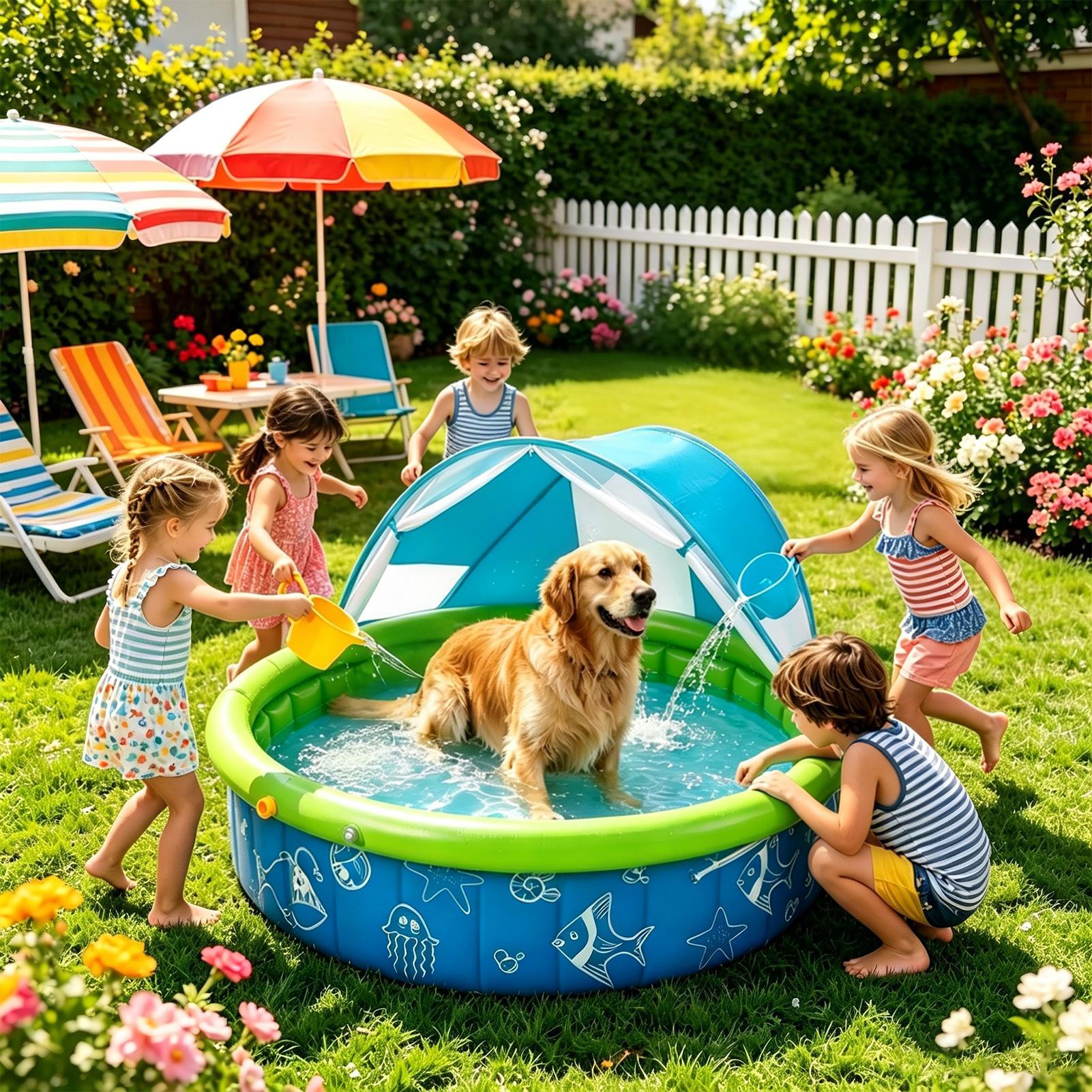 Kids Summer Home Outdoor Swimm - Kids Outdoor Yard ulasan dan harga
