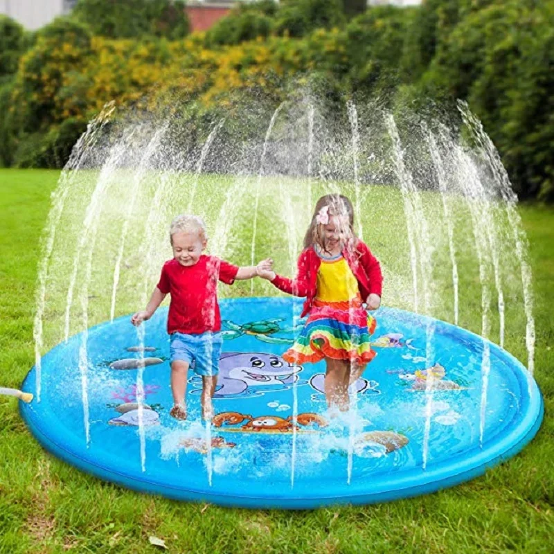 100/170cm Kids Inflatable Wate - Sprinkler Splash Pad ulasan dan harga