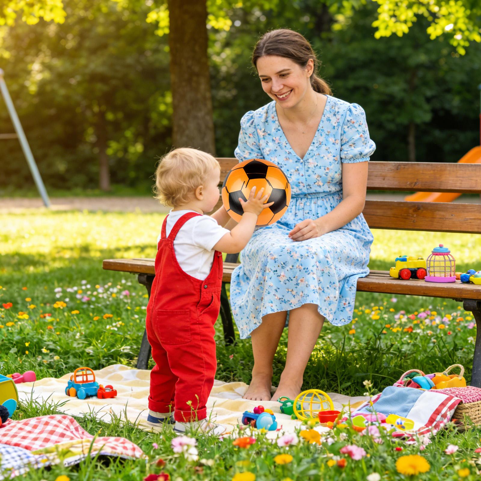 Soccer Ball Inflatable 6 Piece - Kids Outdoor Yard ulasan dan harga