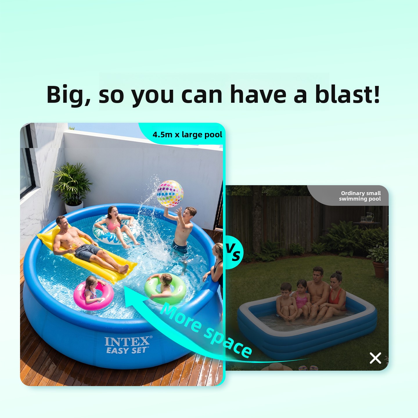 Oversized Inflatable Family Po - Kids Outdoor Pool ulasan dan harga