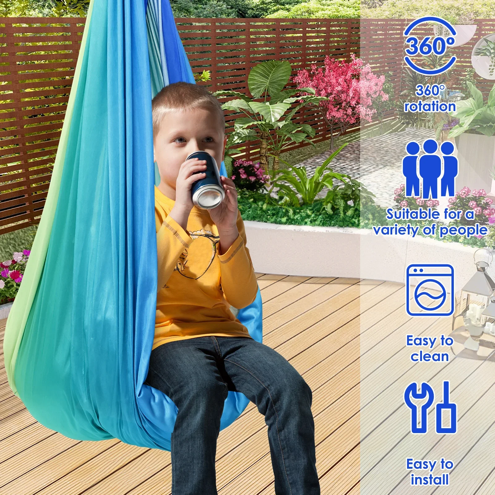 Sensory Swing Comfortable Kids - Kids Outdoor Furniture ulasan dan harga