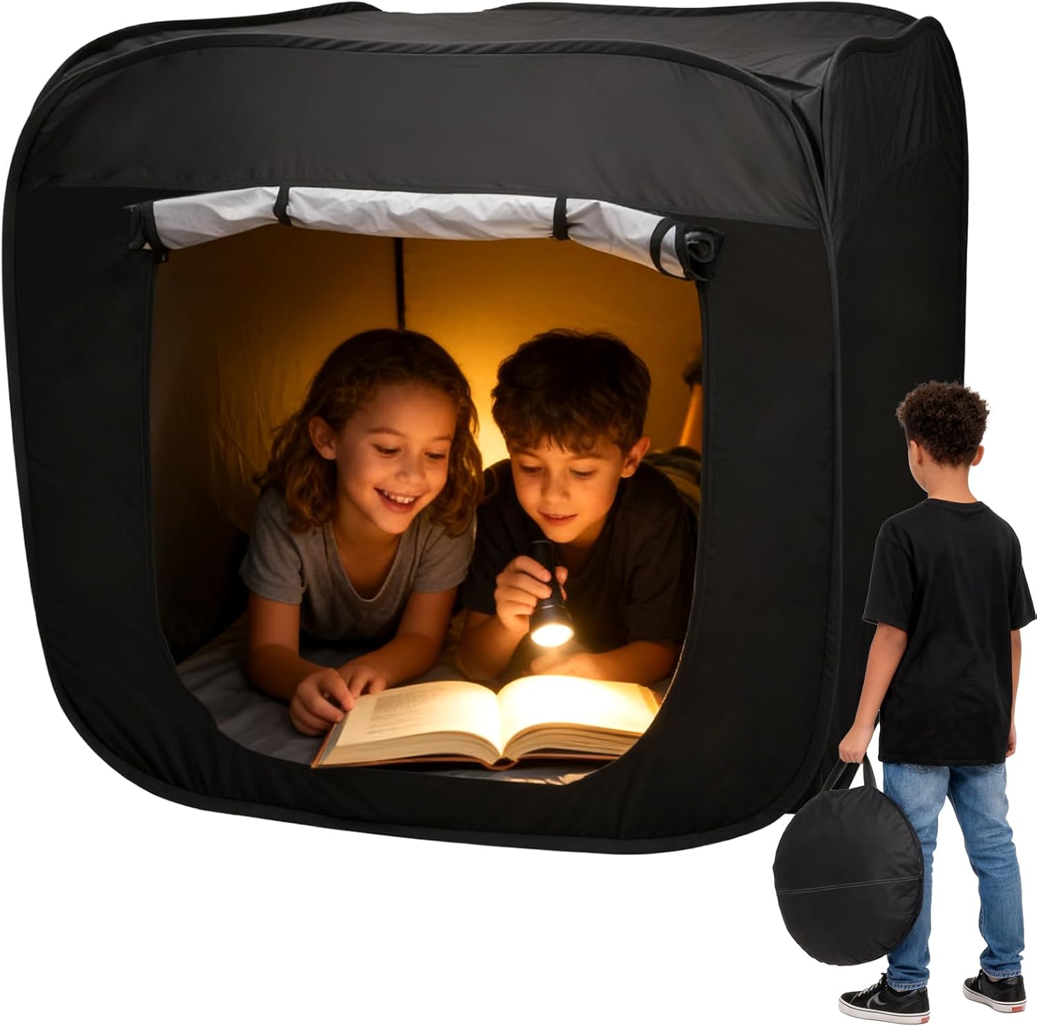 Sensory Tent for Kids 37.4 in  - Kids Outdoor Play Table ulasan dan harga